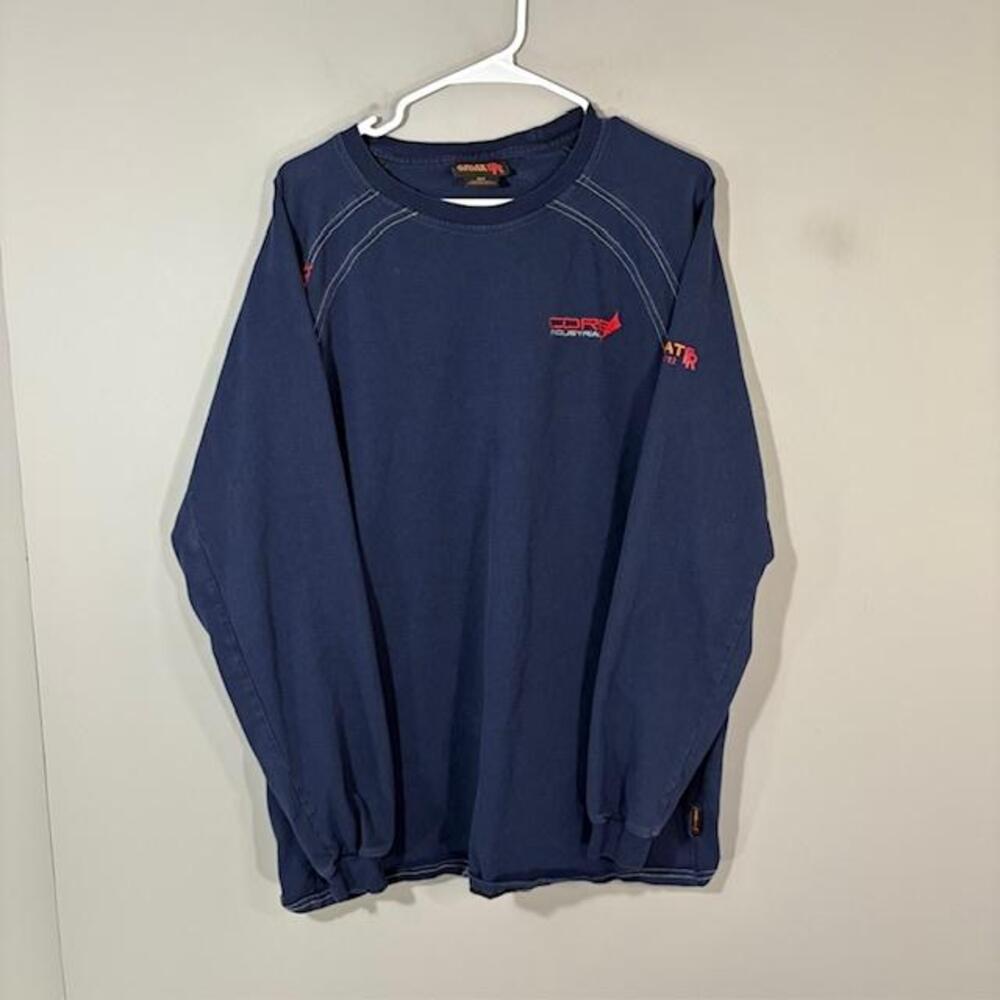 Ariat Work FR Shirt Mens XLT Blue Flame Resistant Long Sleeve Tee CAT2